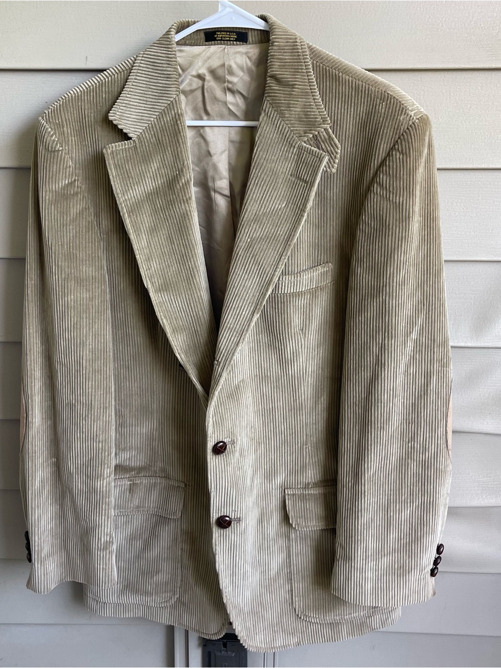 Vintage Orvis Corduroy Blazer Sport Coat Size 42R Jacket Elbow Patch USA Hunting
